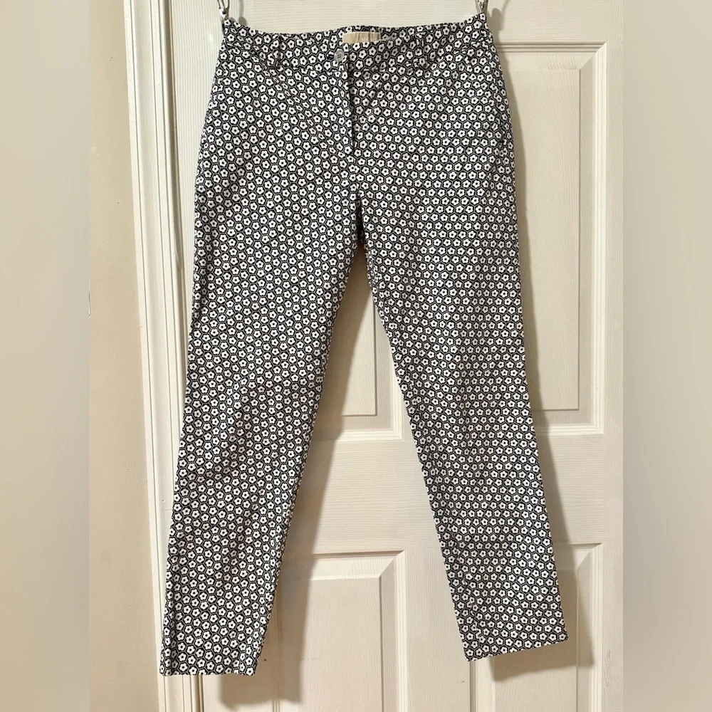 Gently Worn MICHAEL Michael Kors Black and White Patterned Chinos - Picture 1 of 3